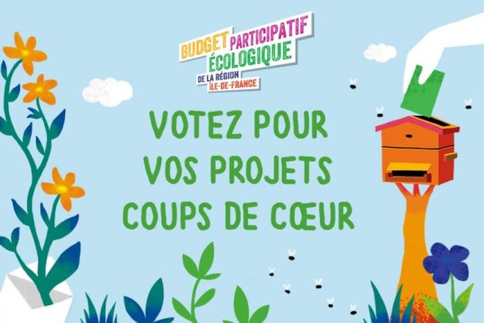 Budget participatif écologique régional Soutenez les projets cergypontains en votant pour eux dans le cadre du budget participatif écologique régional ! © DR