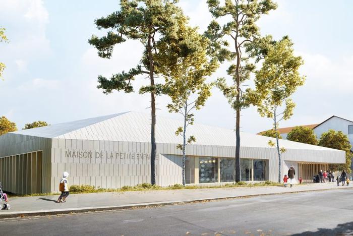 Vue extérieure de la future maison de la petite enfance